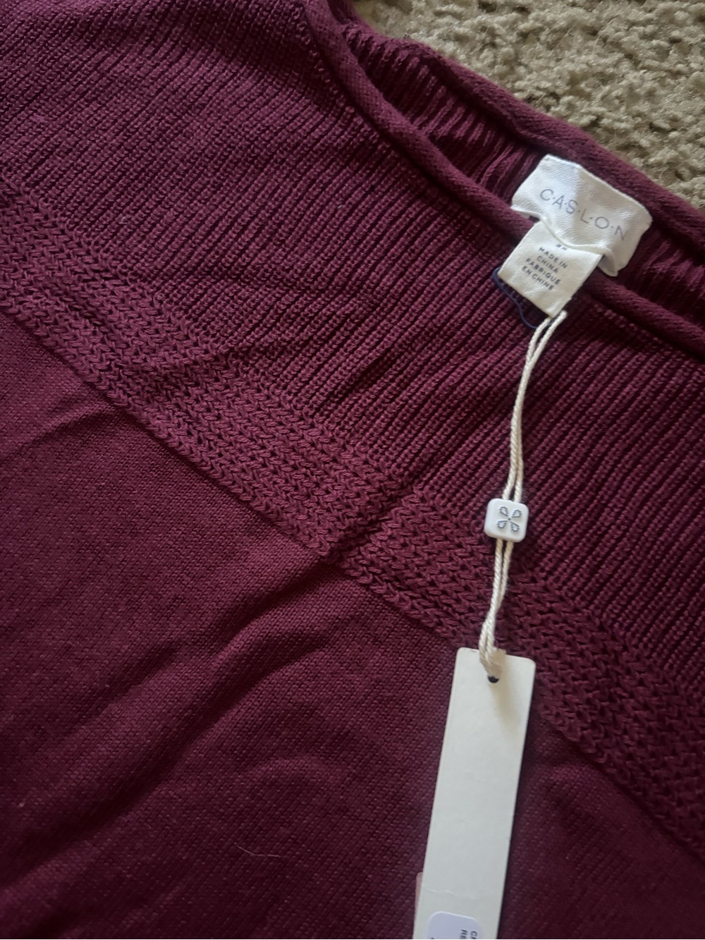 NWT Caslon BurgundyBlouse